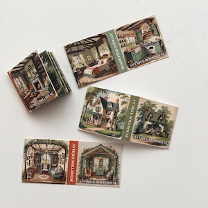 Dollhouse Miniature Books with Pages 1:12 Scale DIGITAL DOWNLOAD Printable