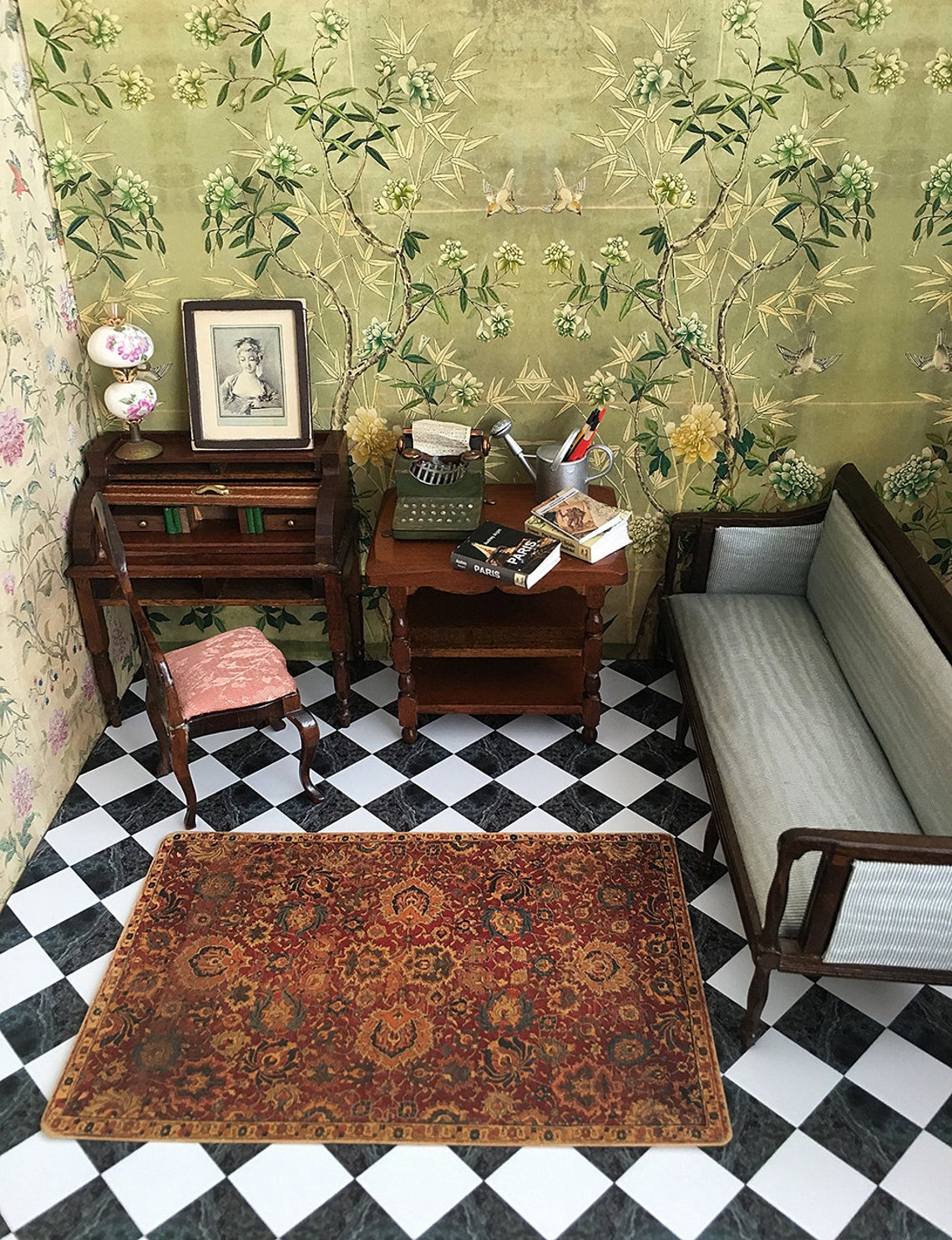 Dollhouse Wallpaper 1:12 Scale Miniature Decor DIGITAL - Etsy