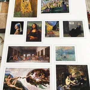 Miniature Famous Paintings Dollhouse Printable DIGITAL DOWNLOAD for ...
