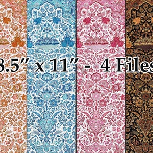 Dollhouse Miniatures Wallpaper Printable Miniature 5 Files DIGITAL DOWNLOAD