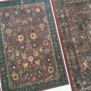 Dollhouse Miniature Rug Half Scale 1:24 Scale DIGITAL DOWNLOAD - Etsy ...