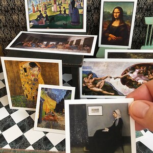 Miniature Famous Paintings Dollhouse Printable DIGITAL DOWNLOAD for ...