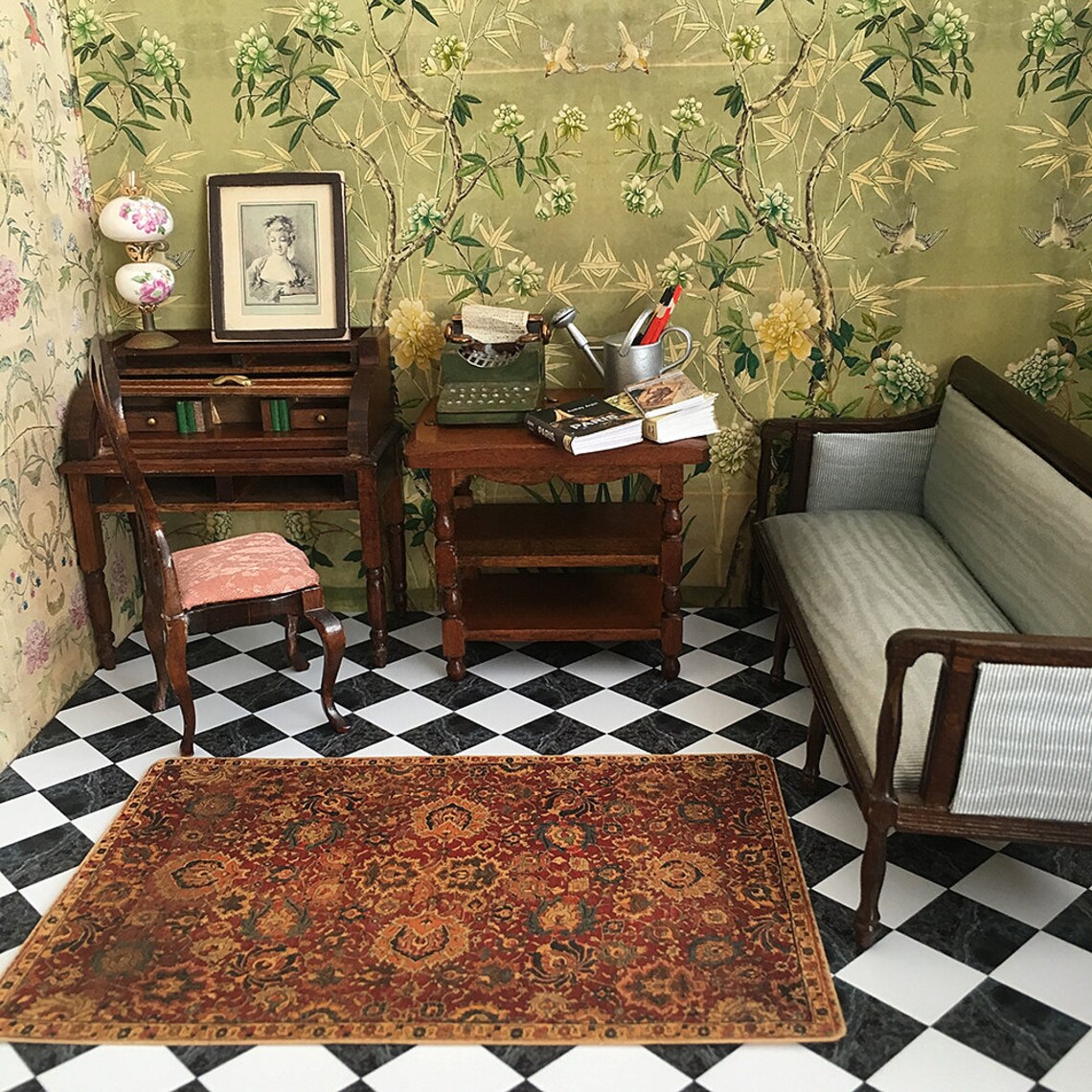 Dollhouse Wallpaper 1:12 Scale Miniature Decor DIGITAL - Etsy