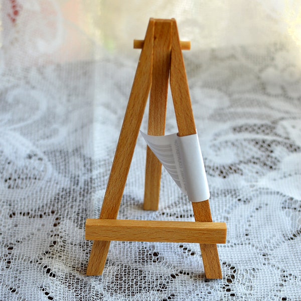 Miniature Easel High Quality Wooden Oak Easel Photo Display