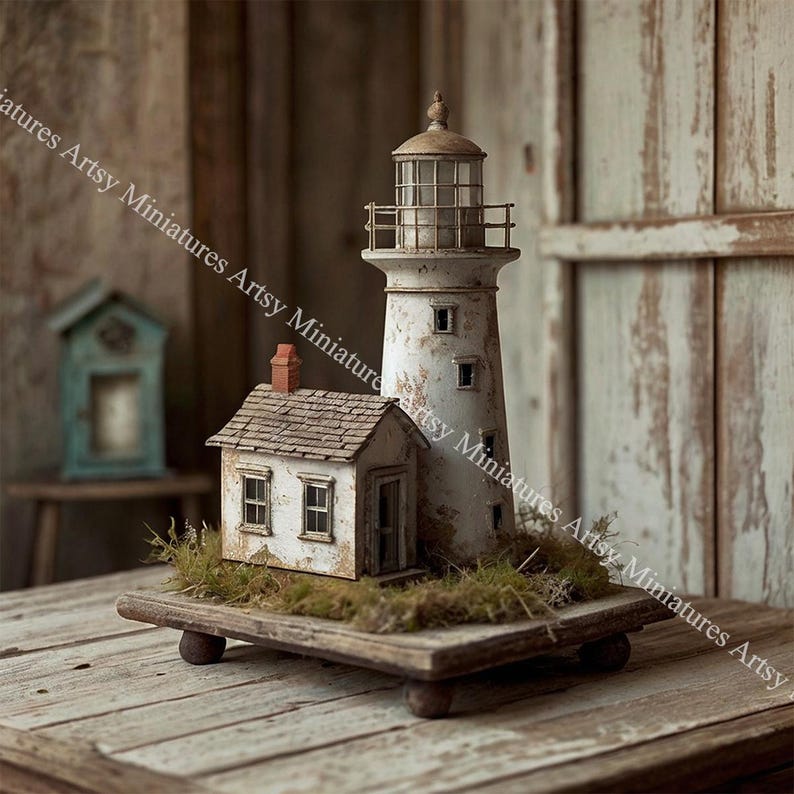 Dollhouse Miniature Antique Lighthouse Idea Book PDF - Exteriors ...