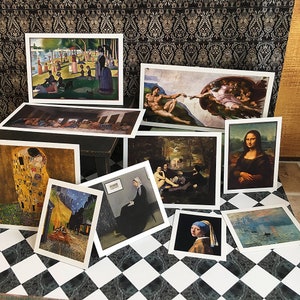 Miniature Famous Paintings Dollhouse Printable DIGITAL DOWNLOAD for ...