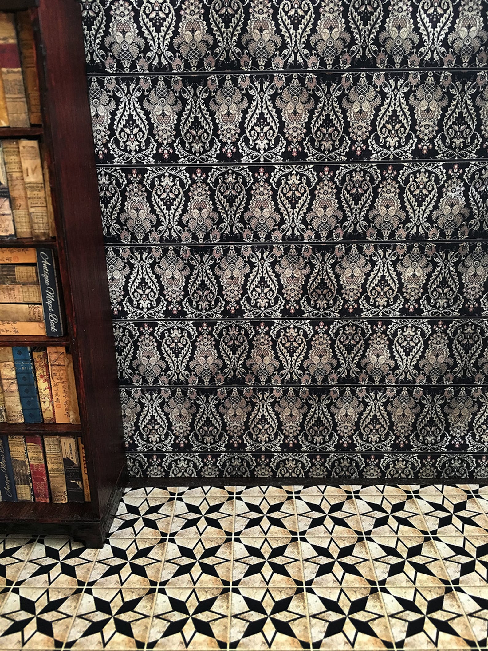 Dollhouse Miniature Wallpaper Haunted Mansion 112 DIGITAL Etsy