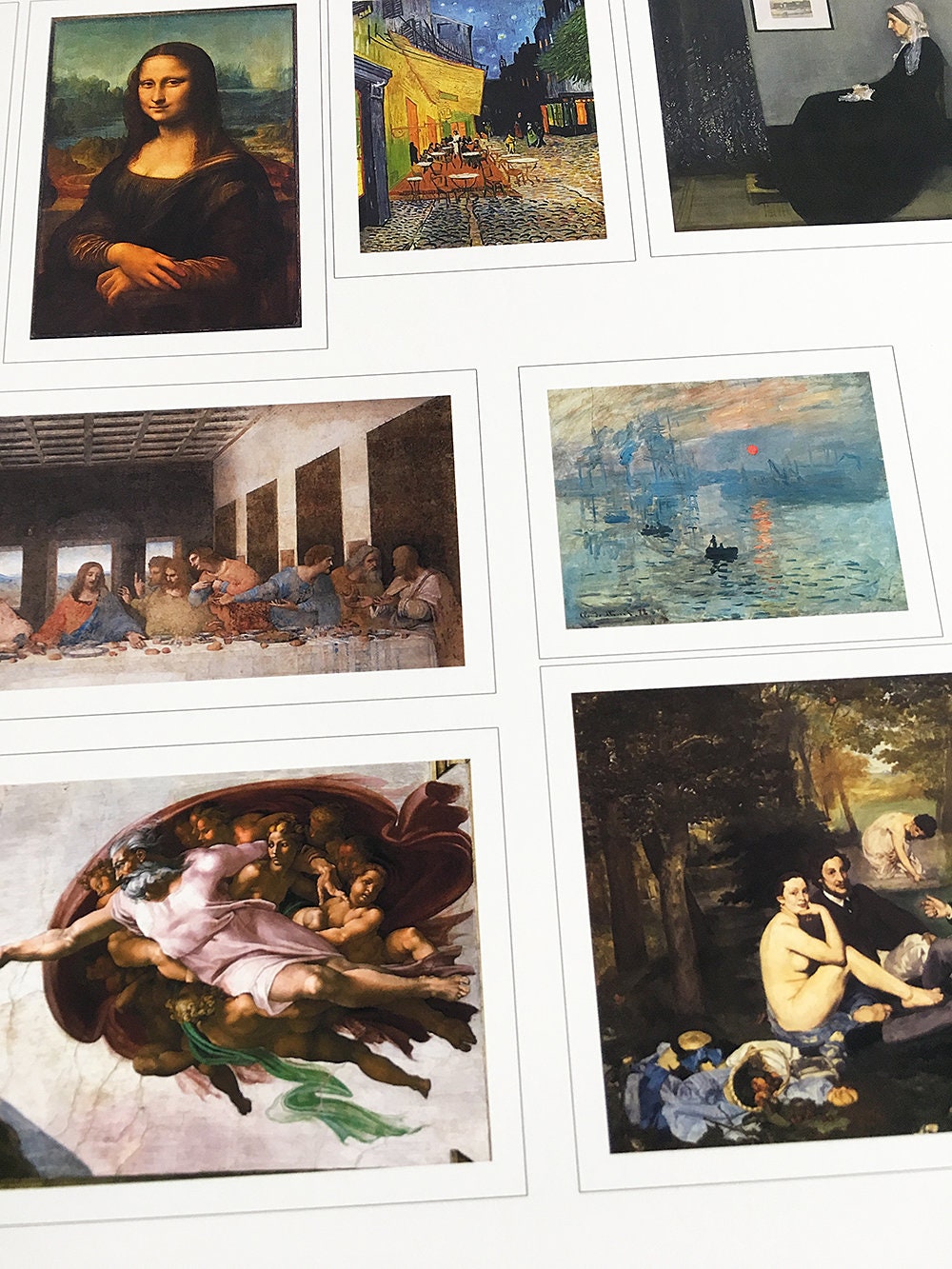 Miniature Famous Paintings Dollhouse Printable DIGITAL - Etsy