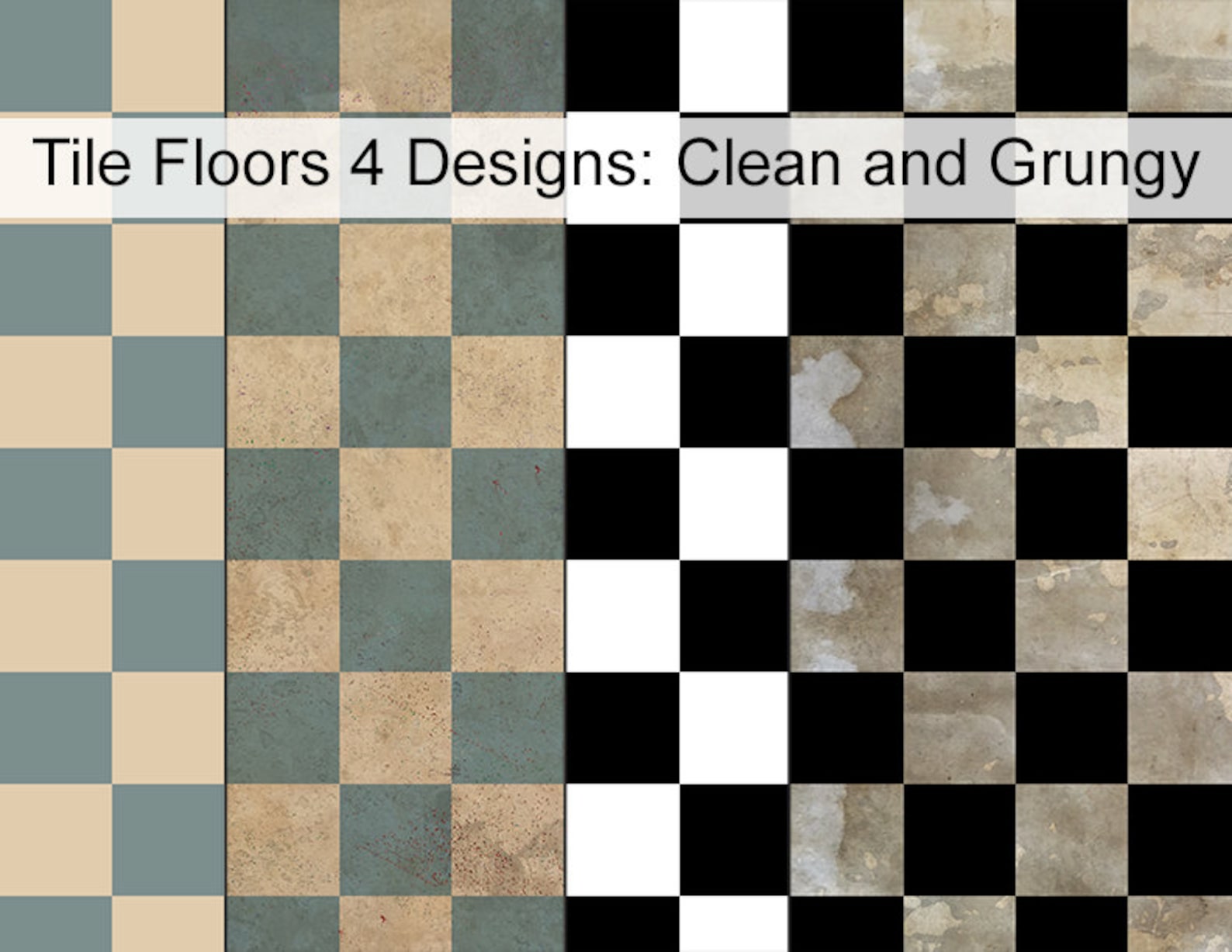 Dollhouse Floor Printable Miniature 4 Files Classic Design | Etsy