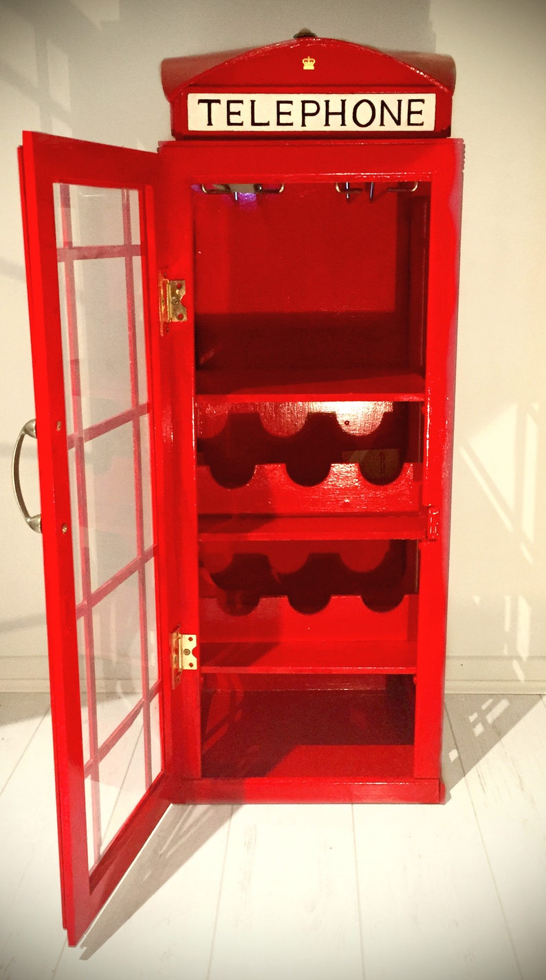 Telephone Box Wine Rack Display Etsy UK