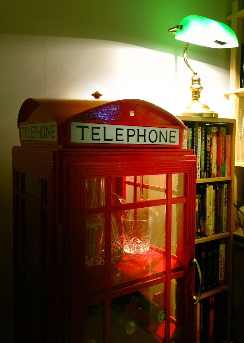 Telephone Box Wine Rack Display Etsy UK