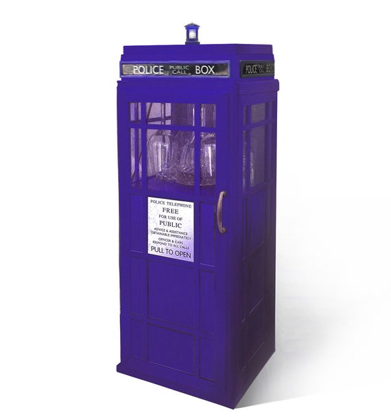Tardis Wine Rack Display Cabinet Etsy