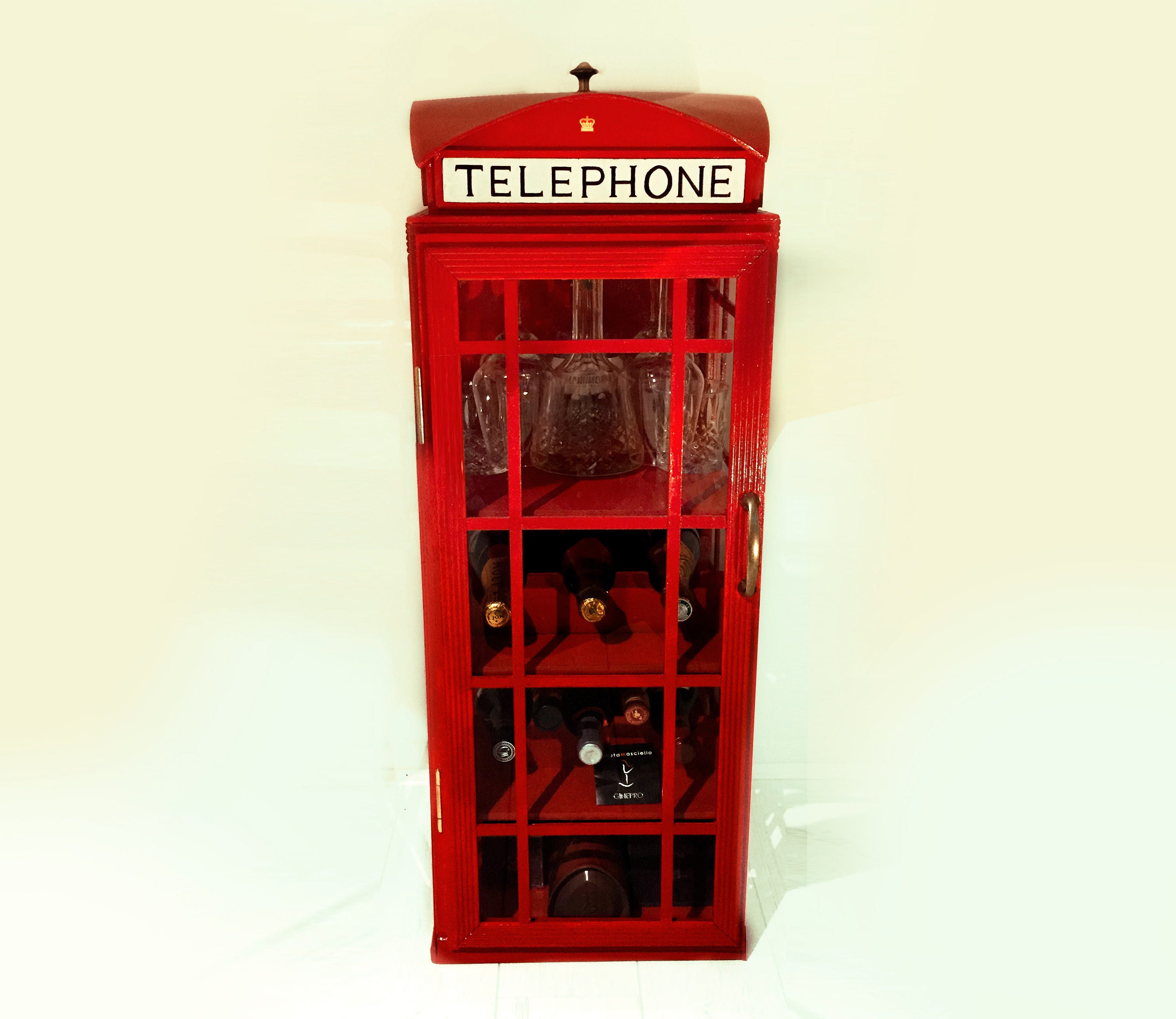 Telephone Box Wine Rack Display Etsy