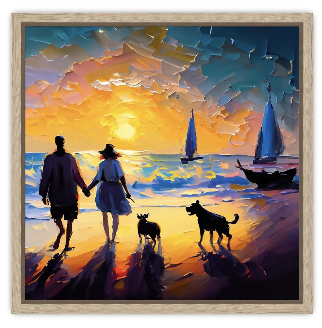 Belle Vous Lot de 4 Toile a Peindre - 50 x 50 cm - Toile Peinture Pré-Étirée