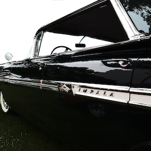 1960 Chevrolet Impala Art Print Digital Download Classic American Auto Vintage Sixties