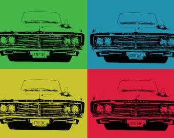 1963 Oldsmobile Starfire 11 x 17 Poster Pop Art Print General Motors Classic American Auto Vintage Sixties