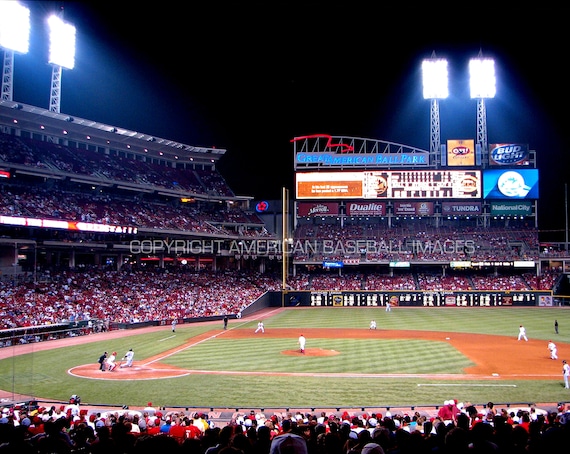 Cincinnati Reds Great American Ballpark Night Photograph -  New Zealand