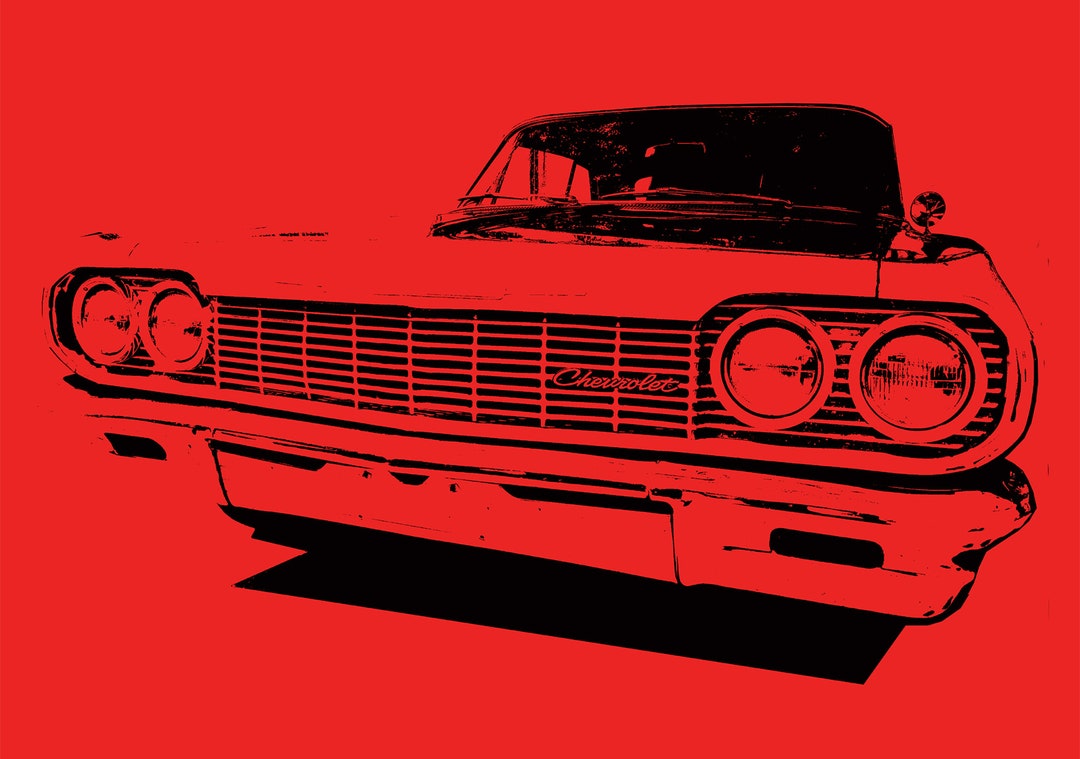 CHEVROLET　Impala63 coupe A3Poster CHEVROLET Impala63 coupe A3Poster 1963 Chevrolet Impala