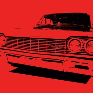 1963 Chevrolet Impala Art Print 8 x 10 Digital Download GM Classic American Auto Vintage Sixties