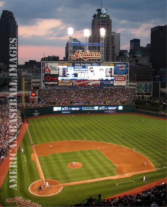 Cleveland Indians Municipal Stadium Photograph or Greeting Card Set