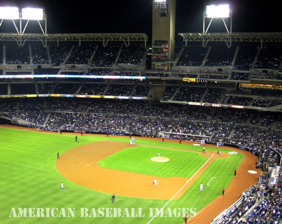 San Diego Padres Petco Park Night Photograph Or Greeting Card Etsy