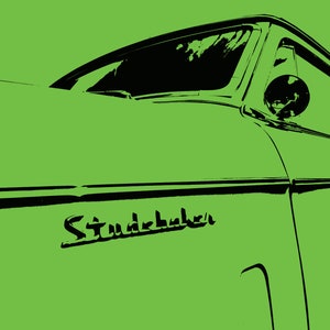 1959 Studebaker Silver Hawk Art Print 8 x 10 Digital Download Classic American Auto Vintage Sixties