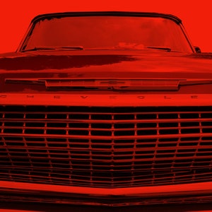 1963 Chevrolet Impala Art Print Classic American Auto Vintage Sixties