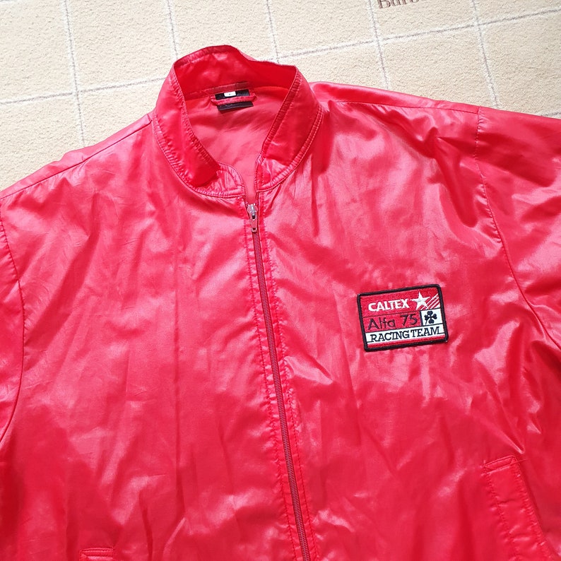 Vintage 80s Caltex Alfa 75 Racing Team Lightweight Jacket Size L - Etsy ...