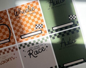 Car-Themed Printable Valentine