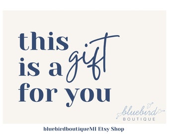 Gift Certificate | BluebirdBoutiqueMI | Last Minute Gift Idea |