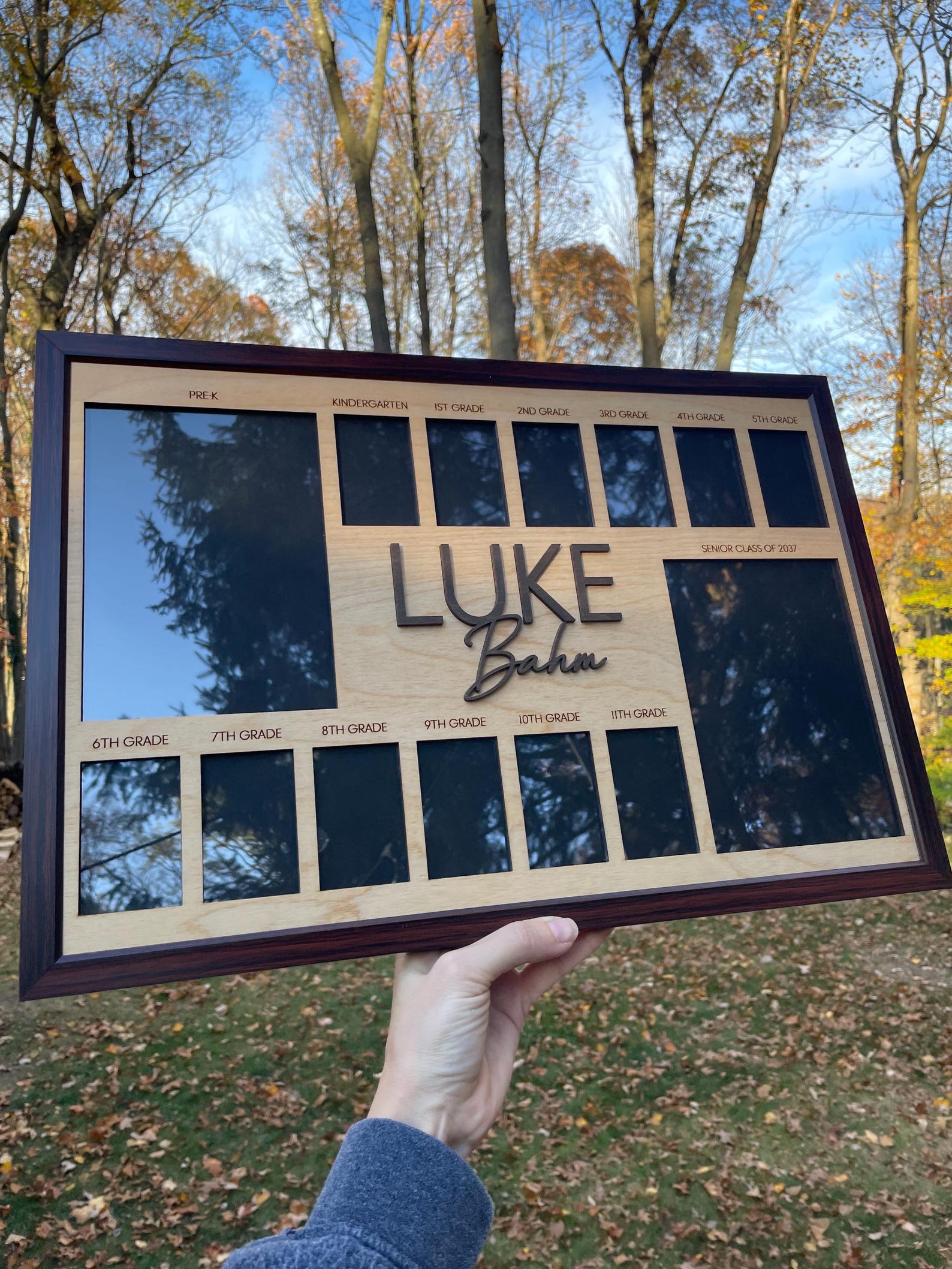 K-12 Preschool to Graduation Class Photo Frame | Personalized School ...