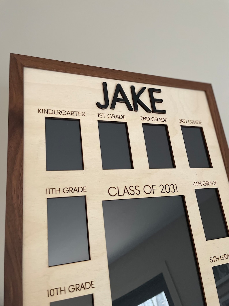 K-12 Kindergarten Graduation Class Photo Frame | Personalized School ...