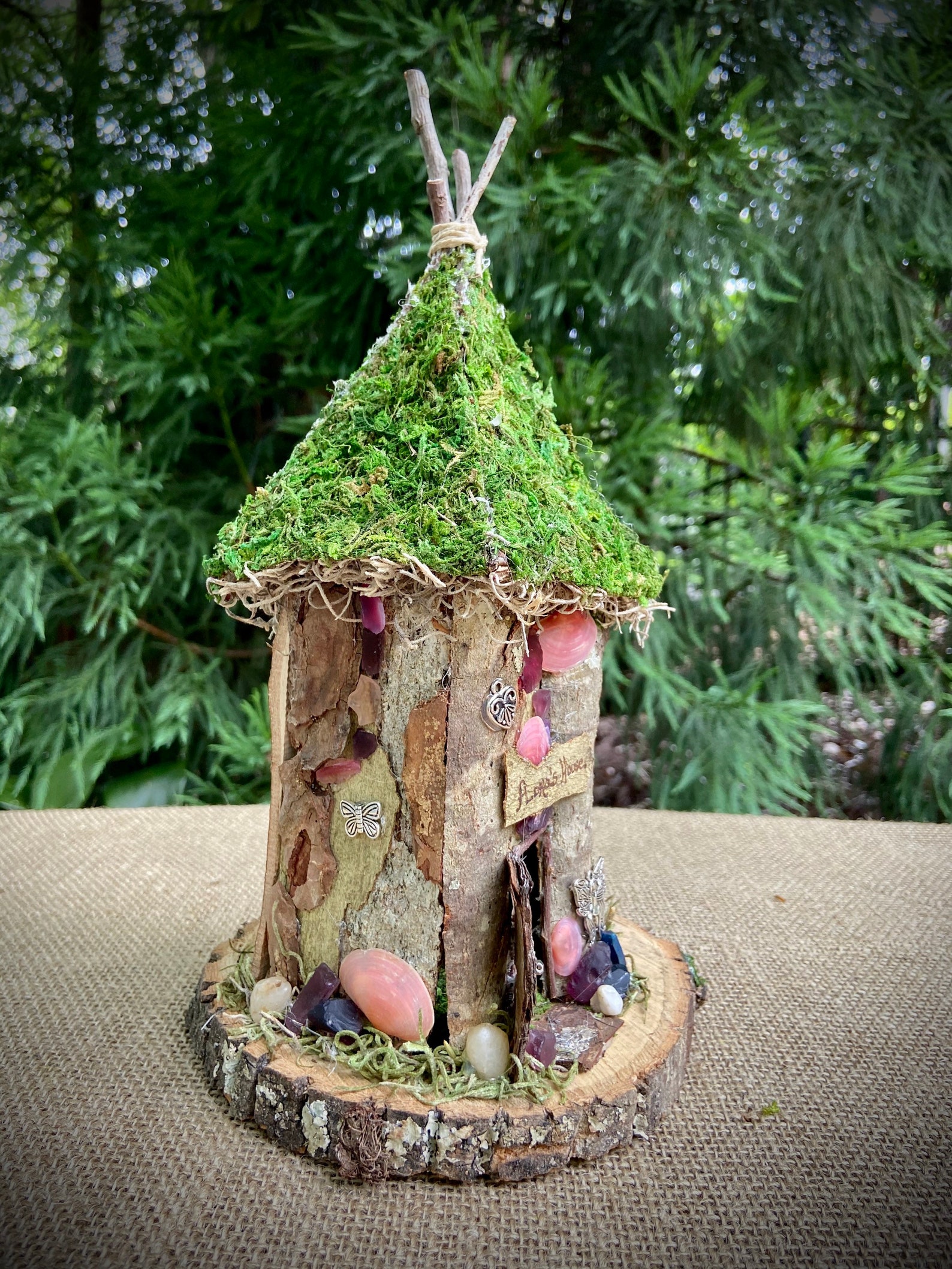 Small Fairy House Handmade Fairy House Personalized Gift Etsy