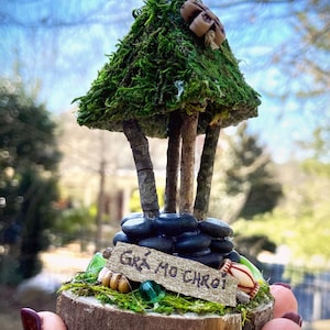 Itty bitty souhaitant bien, maison de fée faite main, cadeau personnalisé, fait sur mesure, accessoire de jardin féerique, cadeaux pour elle, cadeaux de pendaison de crémaillère