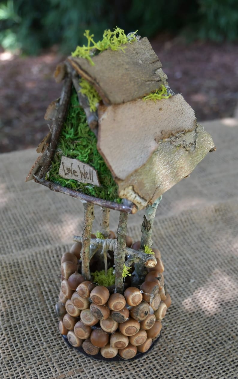 Handmade Miniature Wishing Well, Personalized Fairy Garden Decor - Etsy