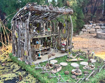 Handmade Fairy Doll House, Personalized Gift, Custom Miniature House