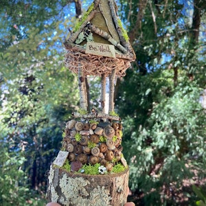 Petit puits à souhaits, maison de fée faite main, accessoire de jardin féerique, cadeau personnalisé, cadeau personnalisé, cadeaux pour elle, cadeaux d&#39;anniversaire