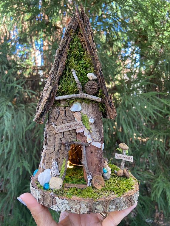 Mini Fairy House Handmade Fairy House Personalized Gift Etsy