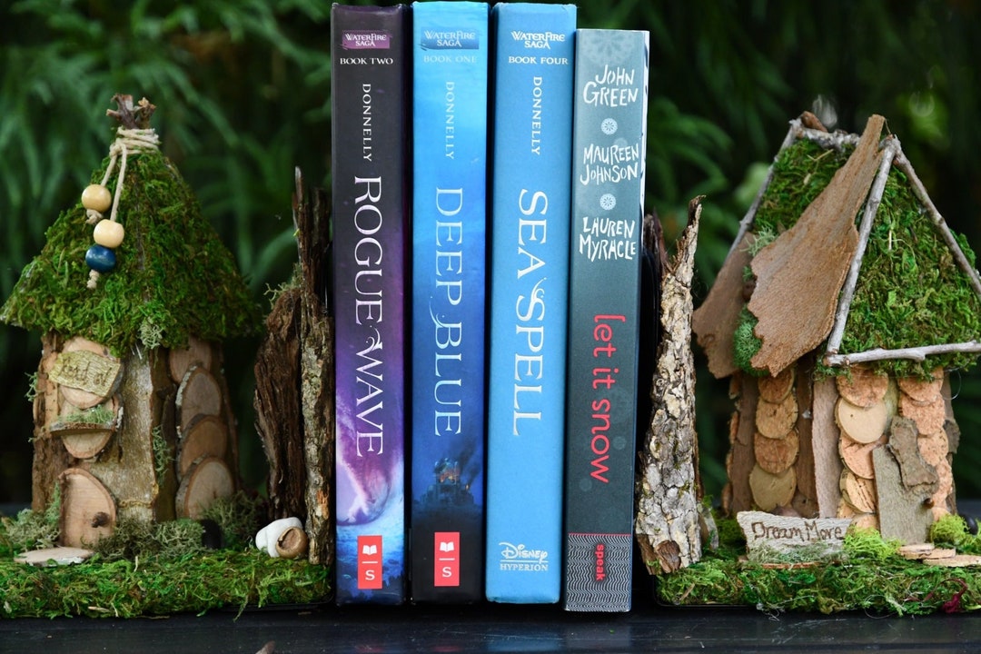 Handmade Fairy House Bookends, Personalized Book Lover Gift - Etsy