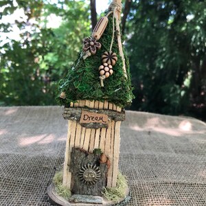 Tiny Fairy House, hand made fairy house, fairy garden accessory, fairy village, birthday gifts for her, fae gifts, gnome home, personalized