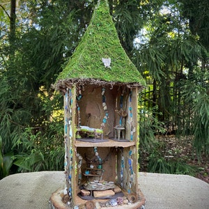 Fairy Doll House, handmade fairy house, personalized gift, custom made, birthday gifts, gifts for her, Christmas gifts, fairy gifts, fairy