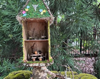 Fairy Doll House, handmade fairy house, personalized gift, custom made, birthday gift for daughters, gifts for her, Christmas gifts, fairy