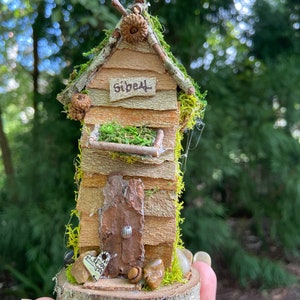 Itty Bitty Fairy House, maison de fée faite main, cadeau personnalisé, cadeau personnalisé, accessoires de jardin féeriques - Silead