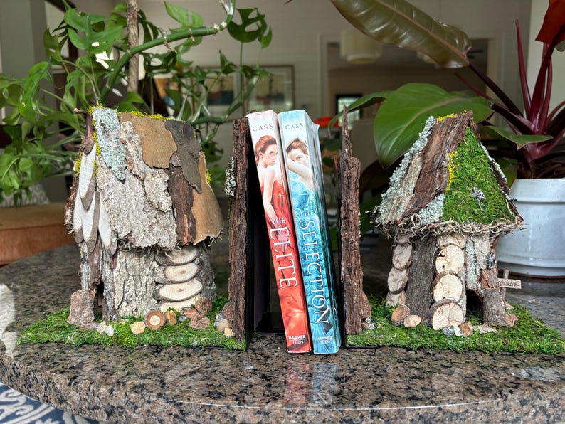 Handmade Fairy House Bookends, Personalized Book Lover Gift - Etsy