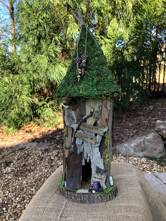 Large Handmade Fairy House Fairy Garden Personalized Gift Etsy