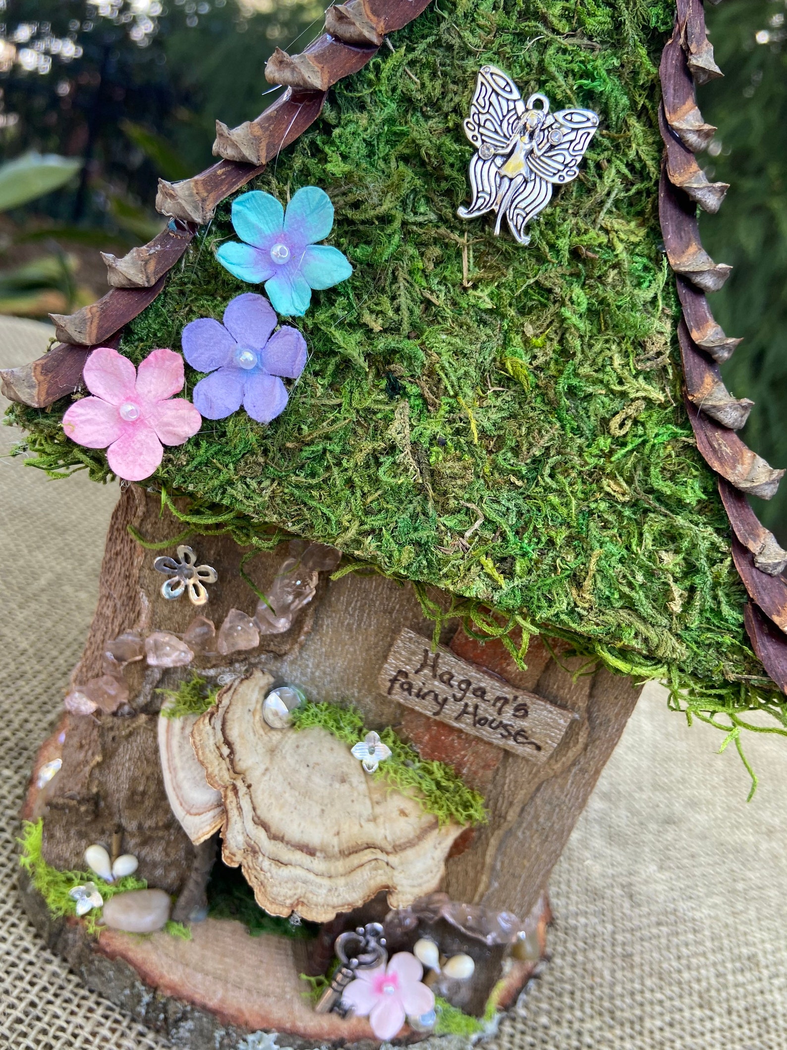 Medium Fairy House Handmade Fairy House Personalized Gift Etsy