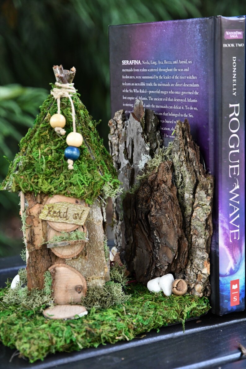 Handmade Fairy House Bookends, Personalized Book Lover Gift - Etsy