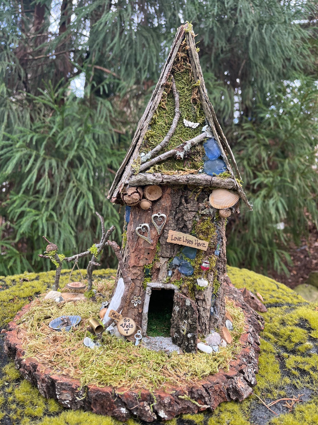 Large Fairy House, Handmade Fairy House, Customized Gifts, Personalized