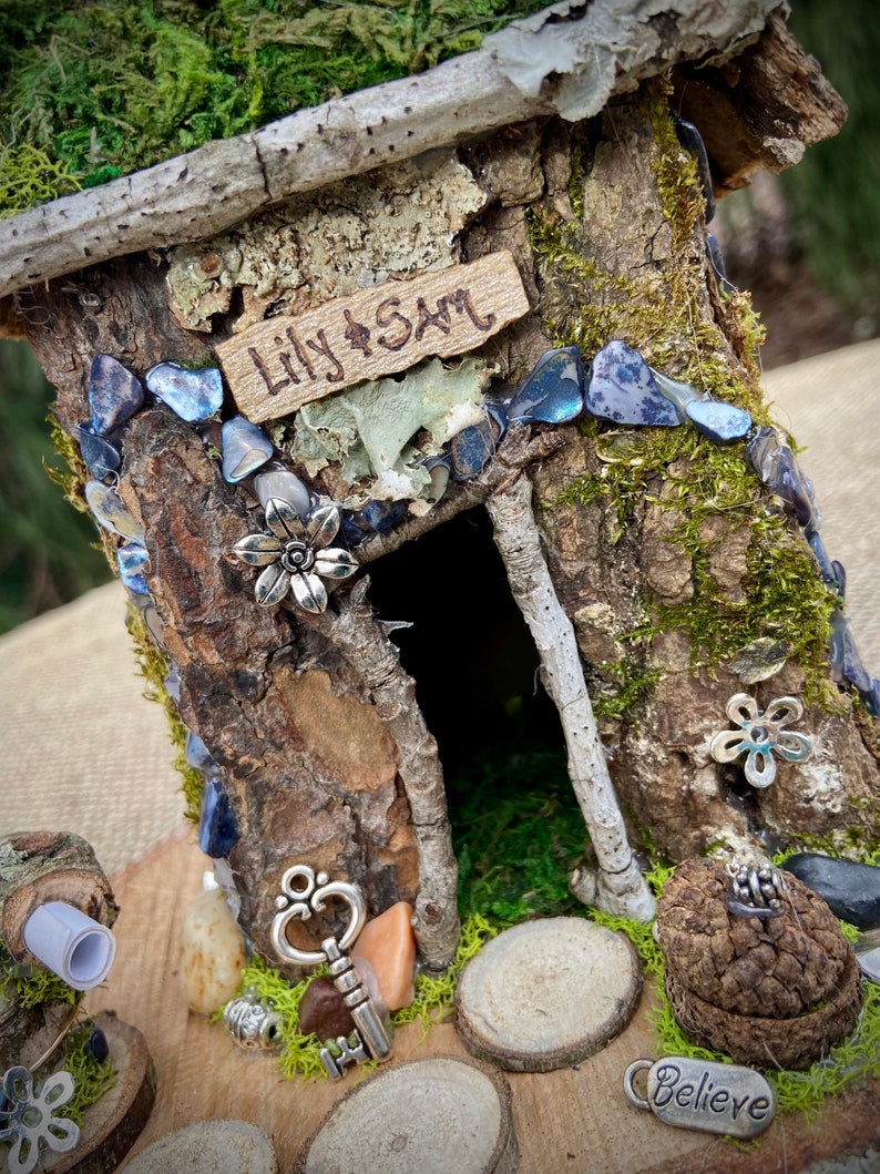 Medium Fairy House Handmade Fairy House Personalized Gift Etsy