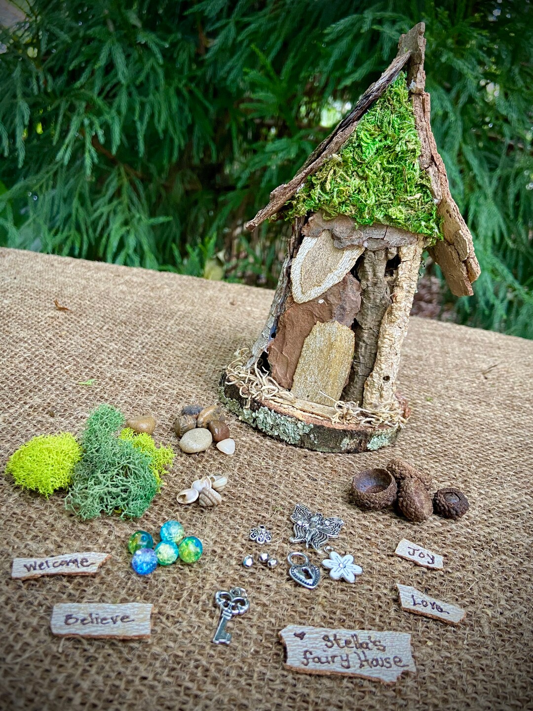 Mini Fairy House Kit Handmade Fairy House Personalized Gift Etsy